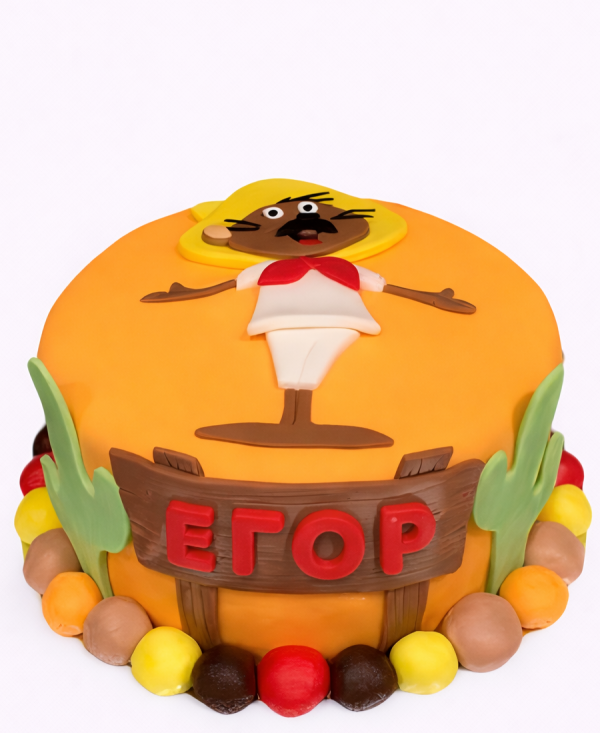 Торт Мексиканский из мастики Фото