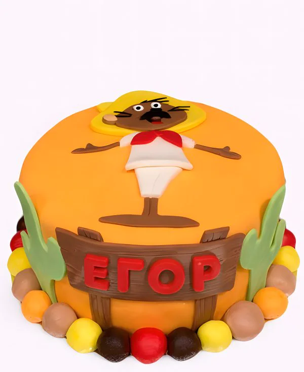 Торт Мексиканский из мастики Фото