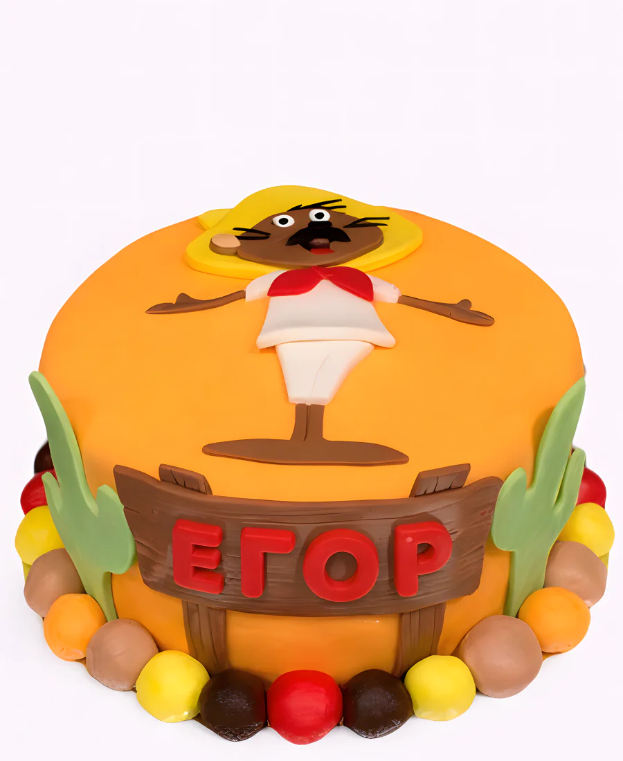 Торт Мексиканский из мастики Фото