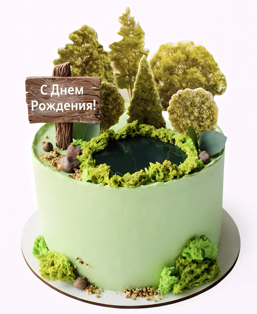 Торт в лесном стиле Фото