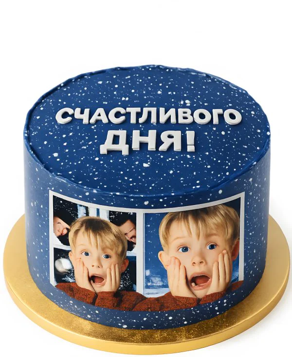 Эффектный торт на день рождения по фильму Один дома Фото
