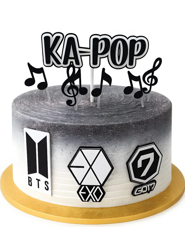 Торт для фанатов группы ЕХО Фото