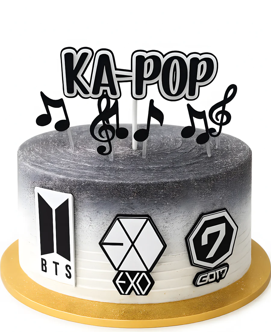 Торт для фанатов группы ЕХО Фото