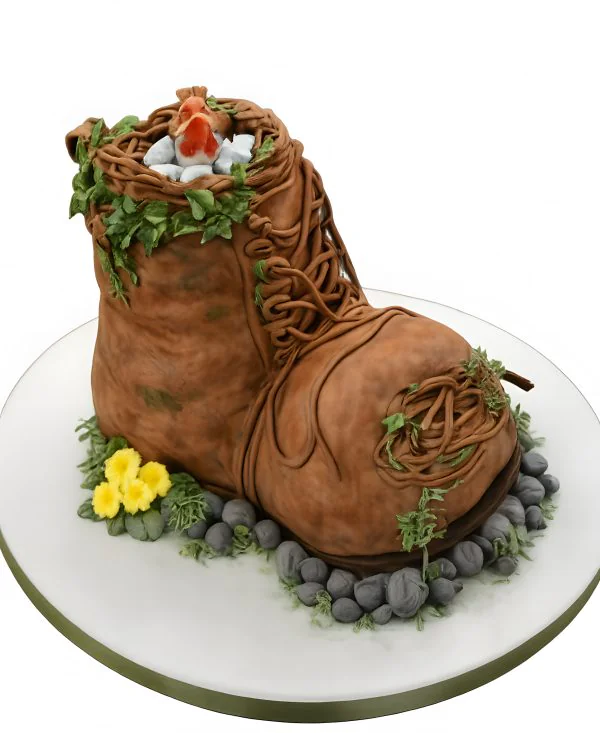 Изумительный торт с птенчиками Фото