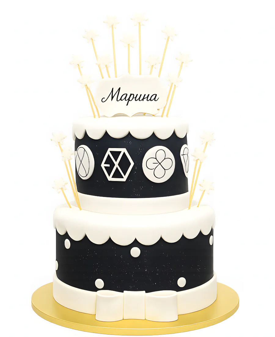 Двухъярусный торт ЕХО Фото