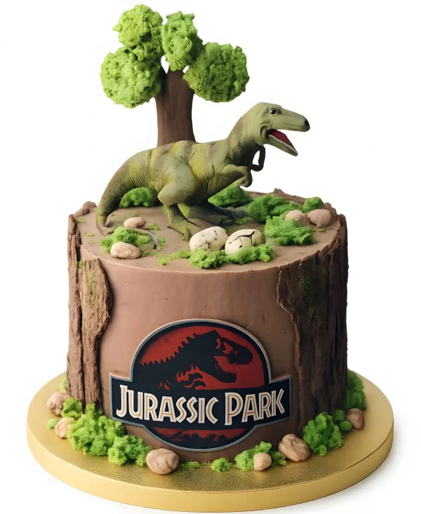 Торт с тираннозавром Фото