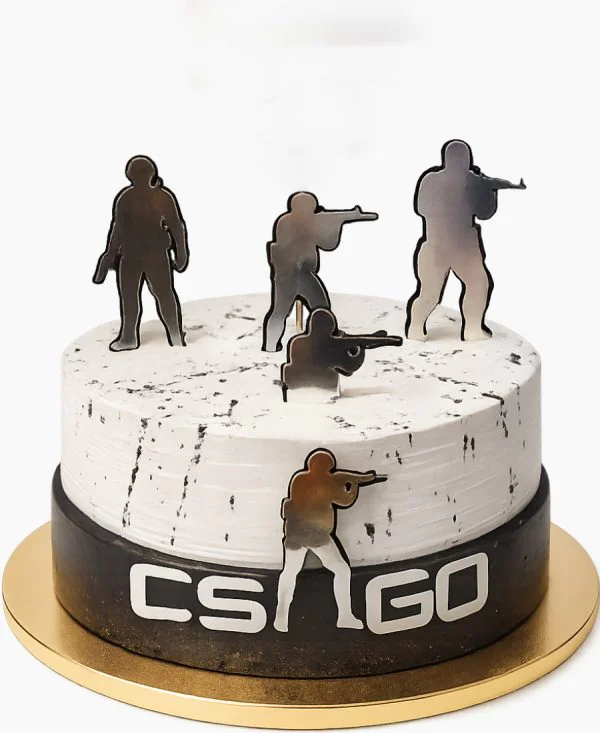 Мраморный торт по игре Контр Страйк Фото