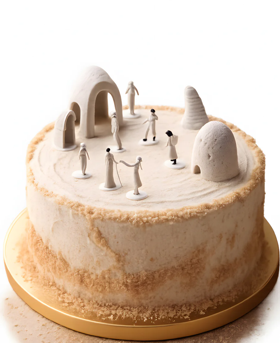 Необычный торт в стиле пустыни Фото