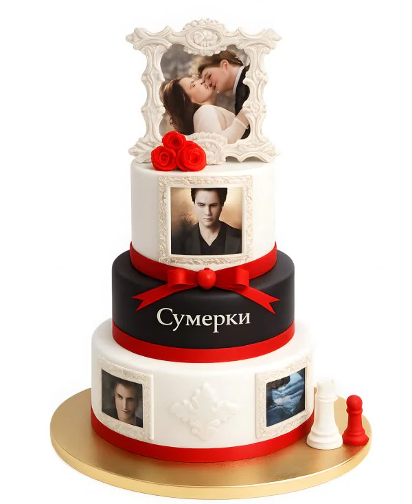 Несравненный шахматный торт в стиле фильма Сумерки Фото