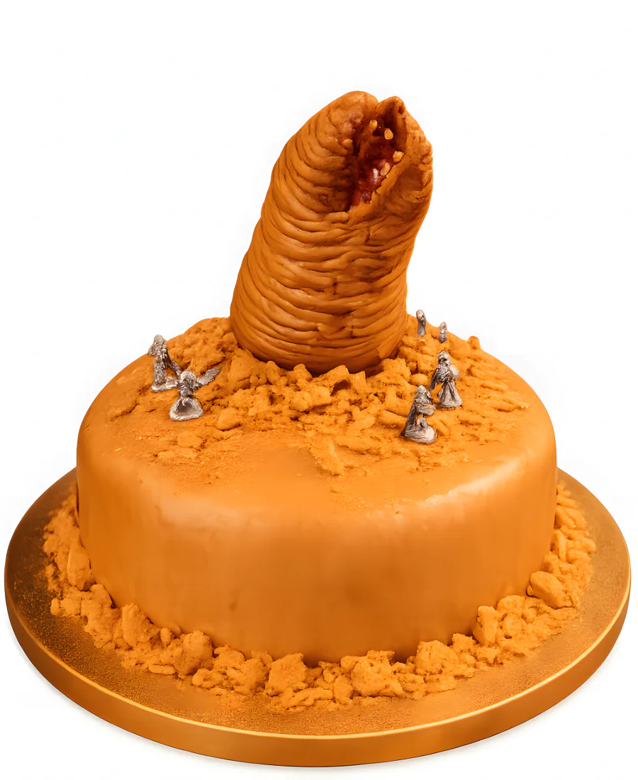 Оригинальный торт с песком и Фрименами Фото