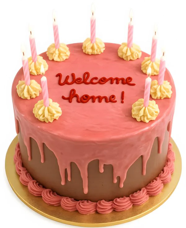 Праздничный торт от мамы для Коралины Фото