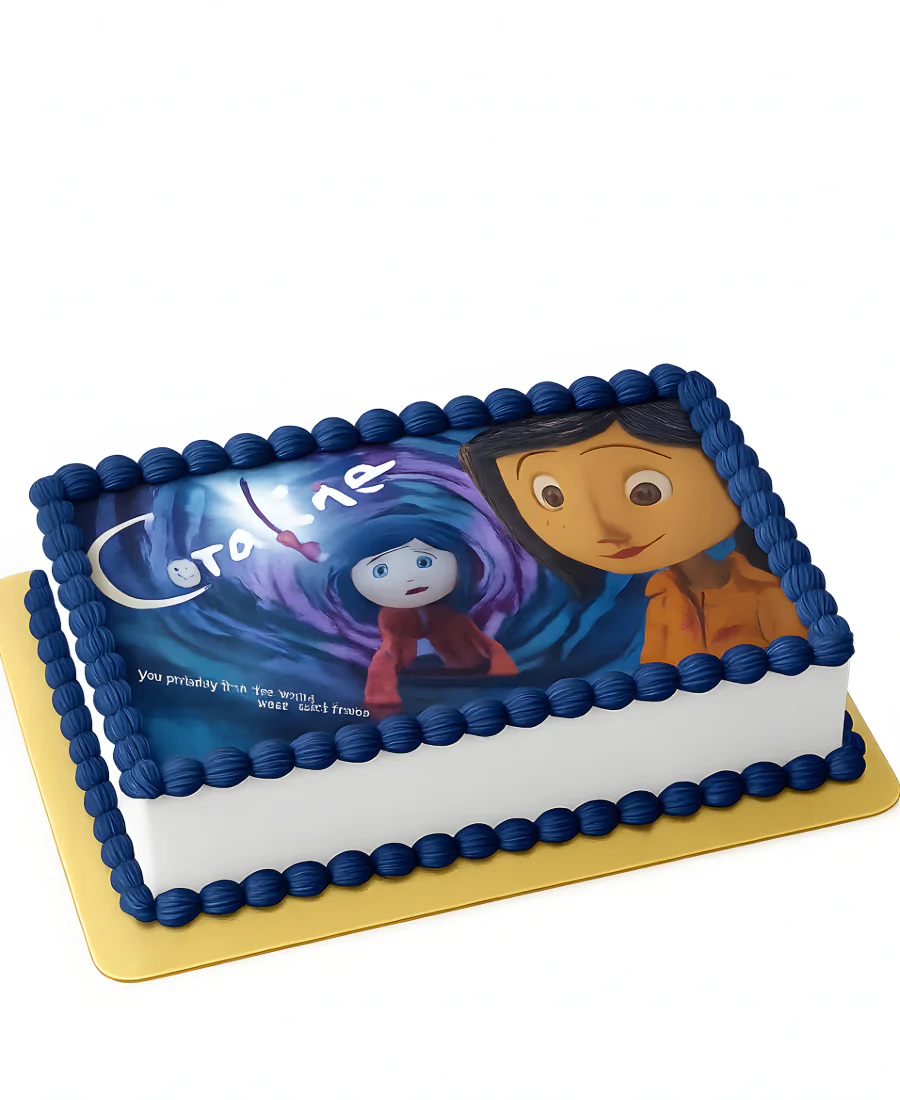 Прямоугольный торт Путешествие Коралины Фото