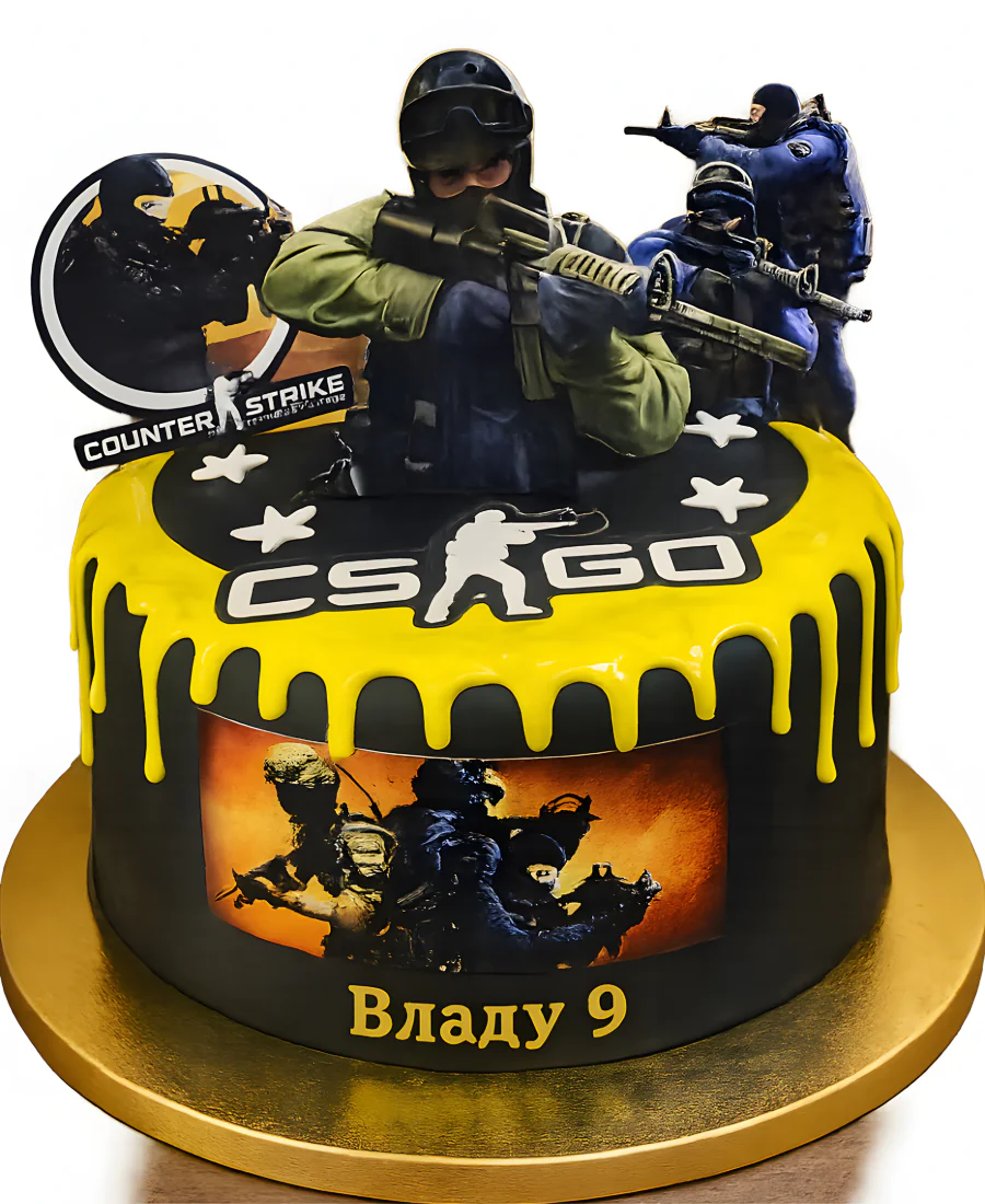 Торт Контр Страйк для мальчика Фото