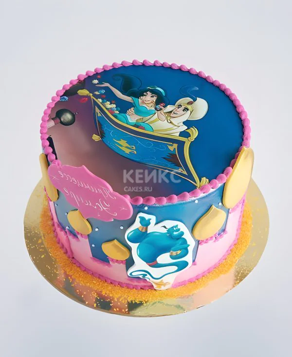 Торт Алладин с фотопечатью Фото