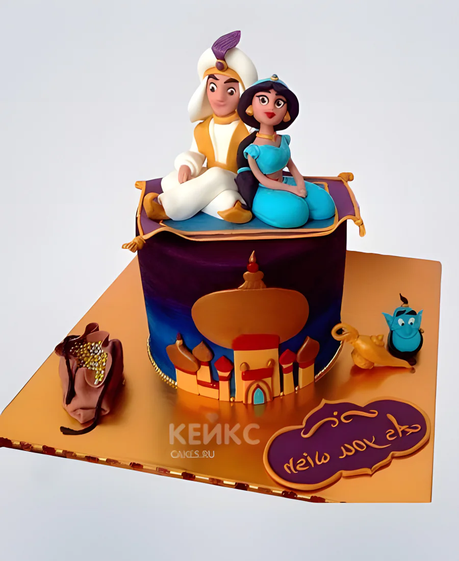 Торт в стиле мультфильма Алладин Фото