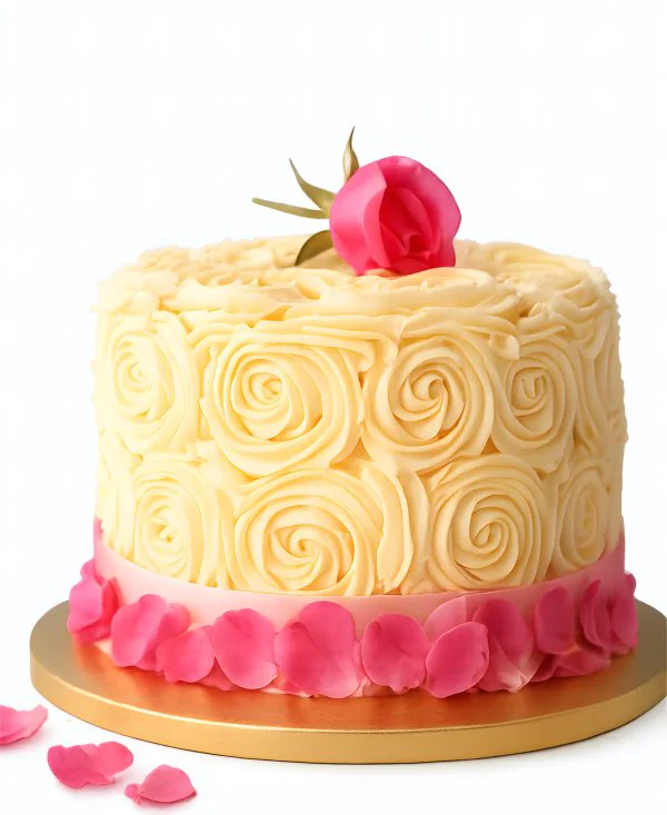 Торт букет разноцветных роз Фото