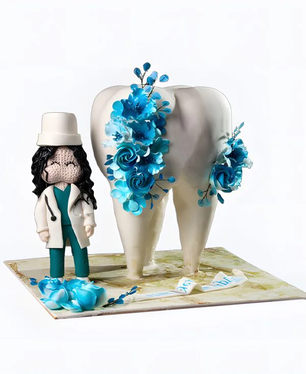 Торт Цветочный зуб Фото