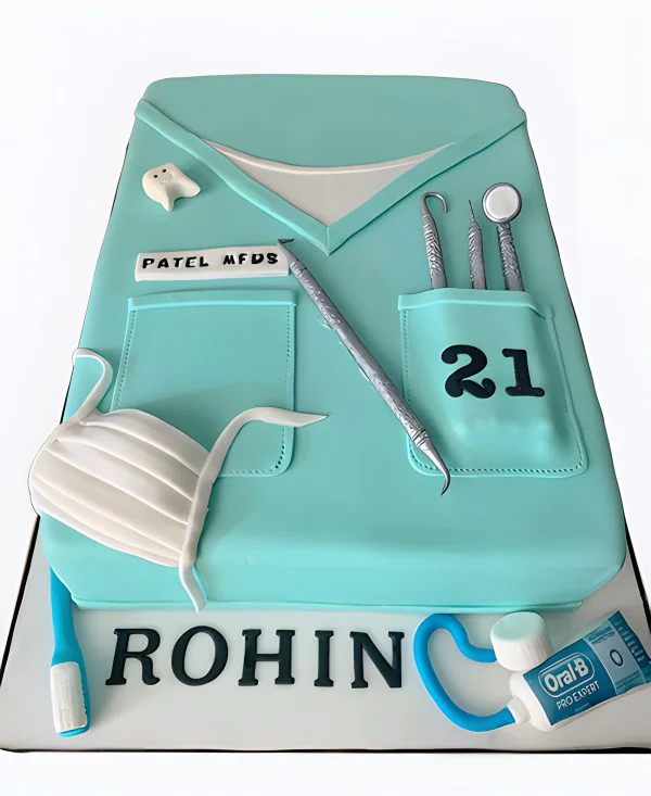 Торт Халат стоматолога Фото