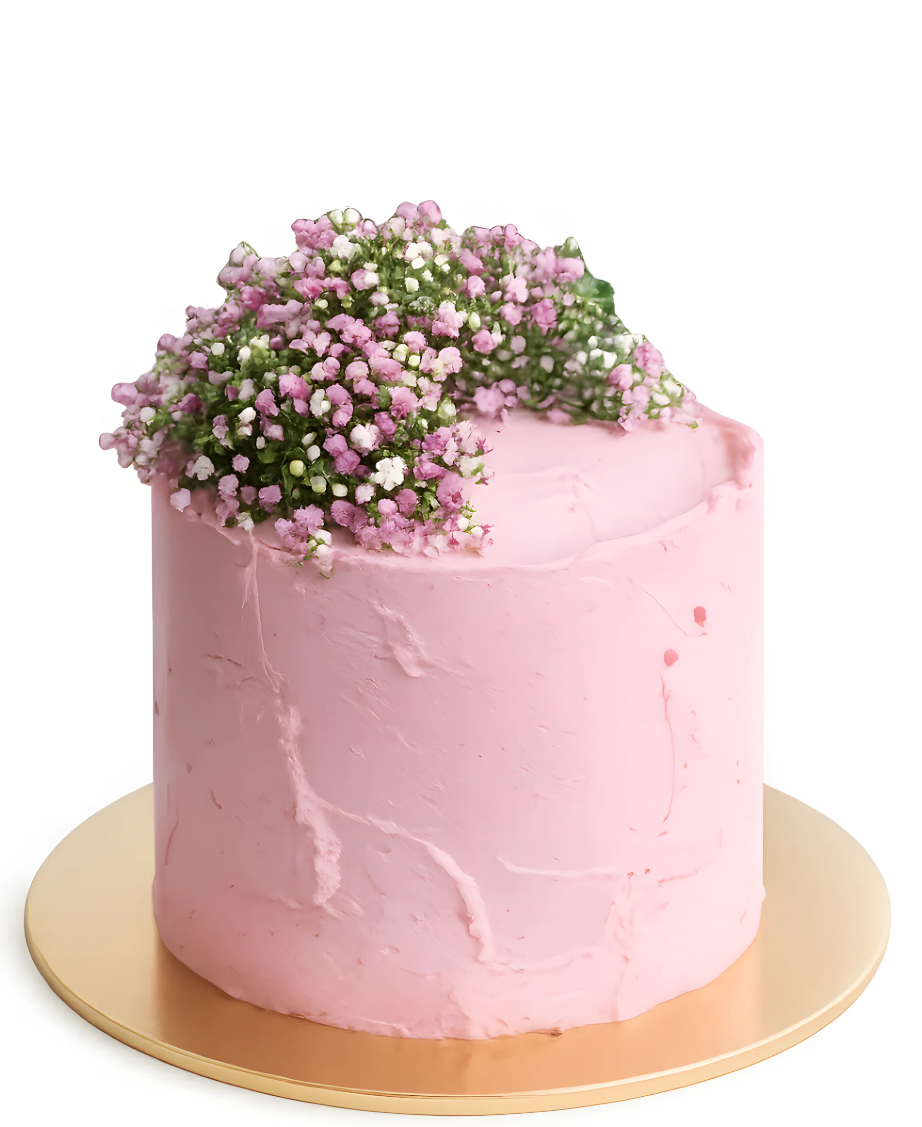 Торт из крема с кустовыми розами на 8 марта Фото