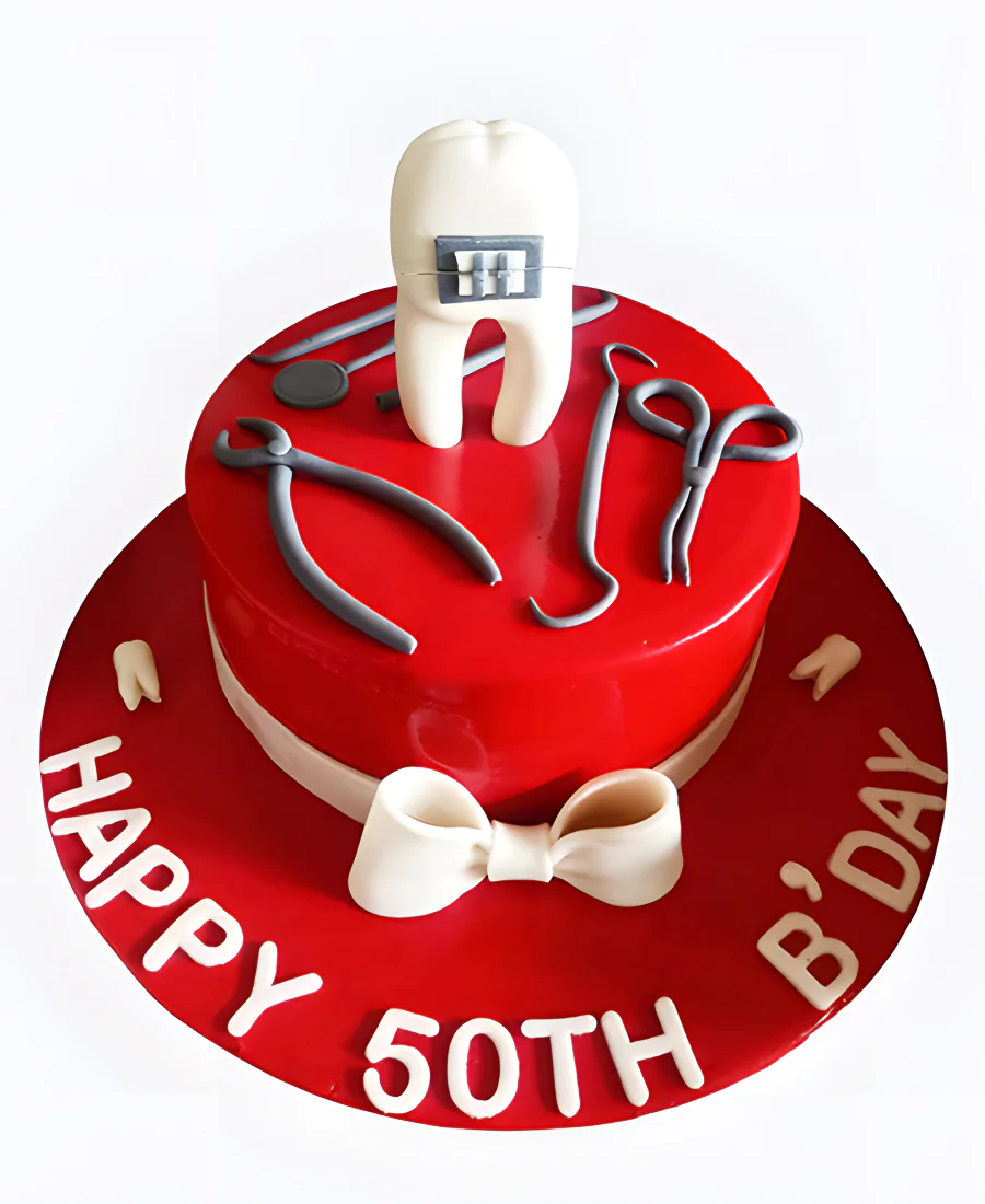 Торт Красная страсть стоматолога Фото