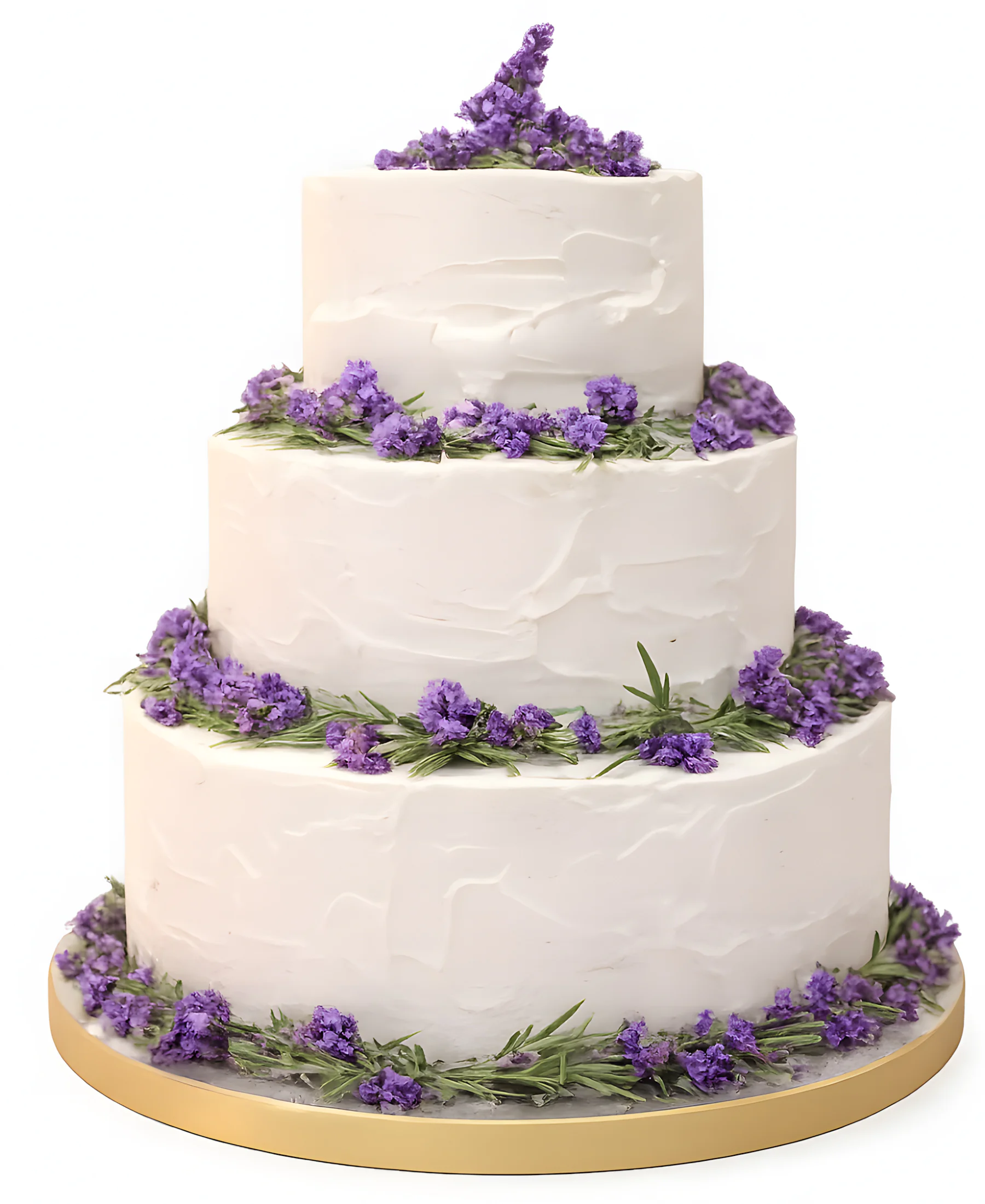 Кремовый торт с лавандой Фото