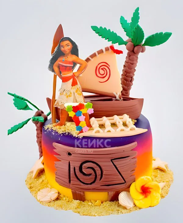 Торт в стиле Моана Фото