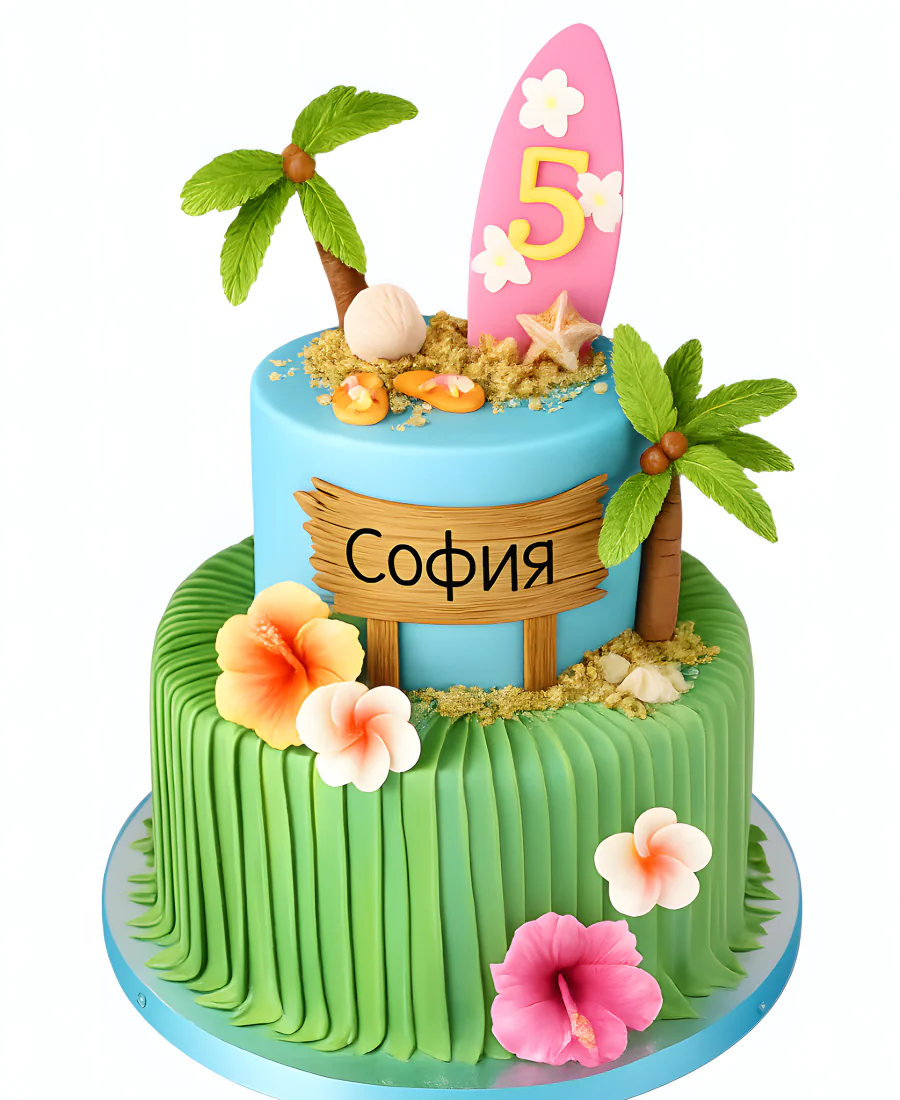 Торт Моана для девочки 5 лет Фото