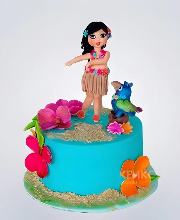 Торт Моана в гавайском стиле Фото