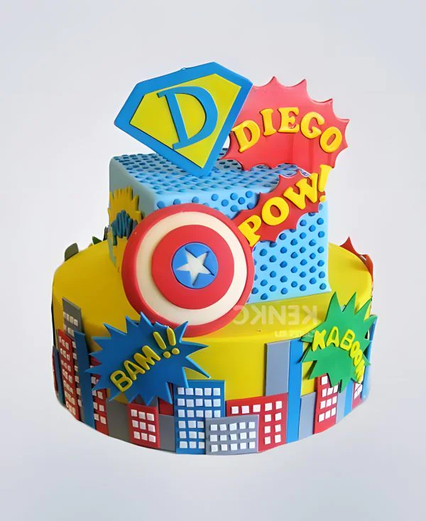 Торт Мстители из комиксов Фото