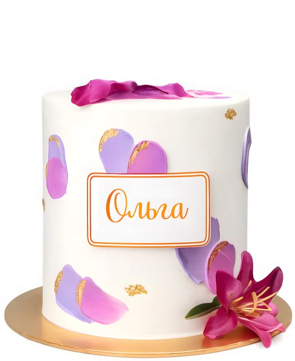 Торт на 8 марта с именем Фото