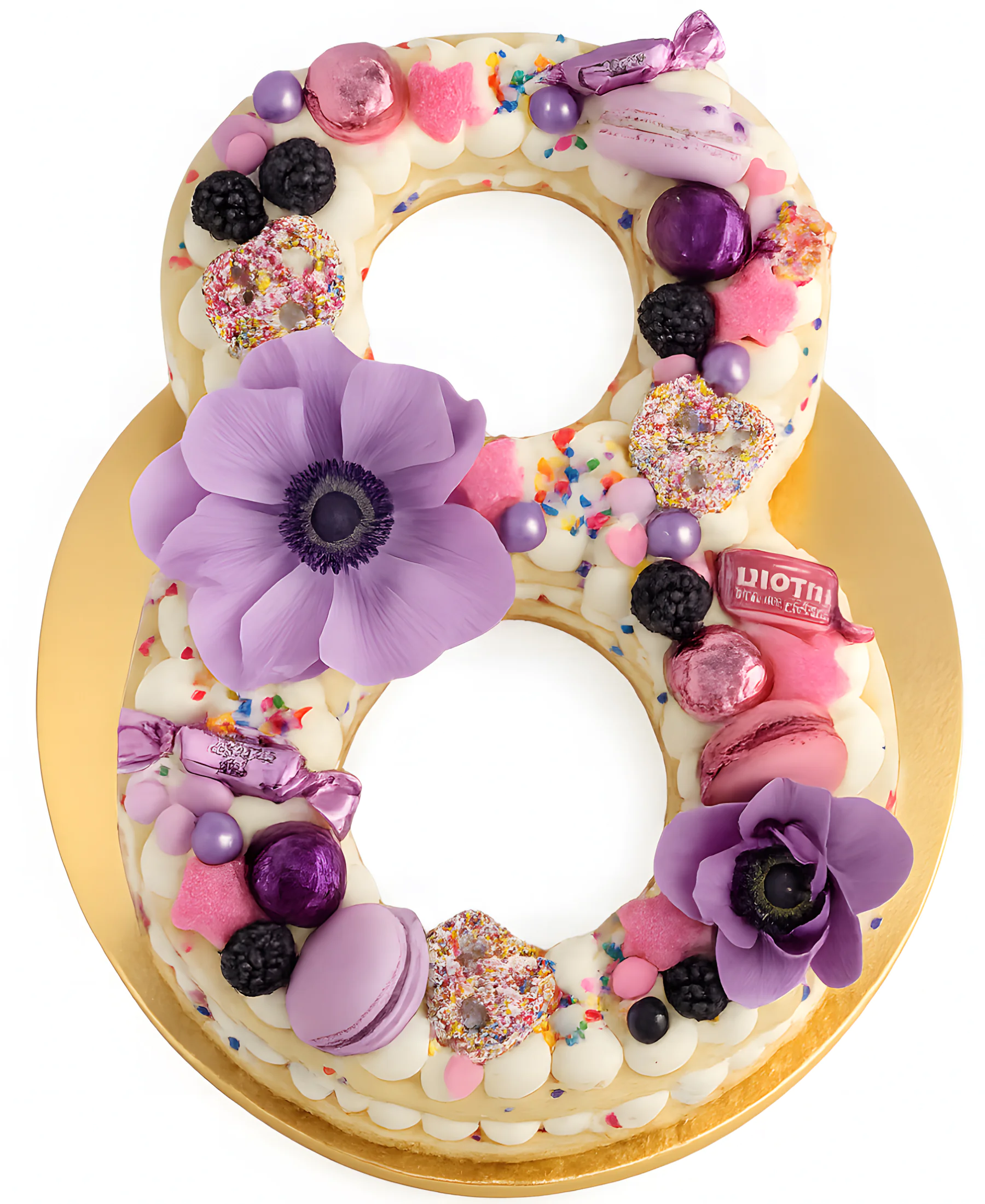 Торт-цифра на 8 марта коллегам Фото