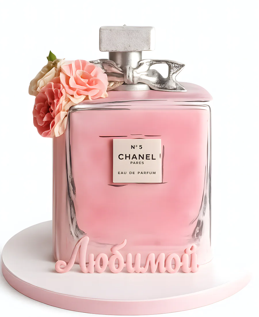 Торт на 8 марта в виде духов Фото