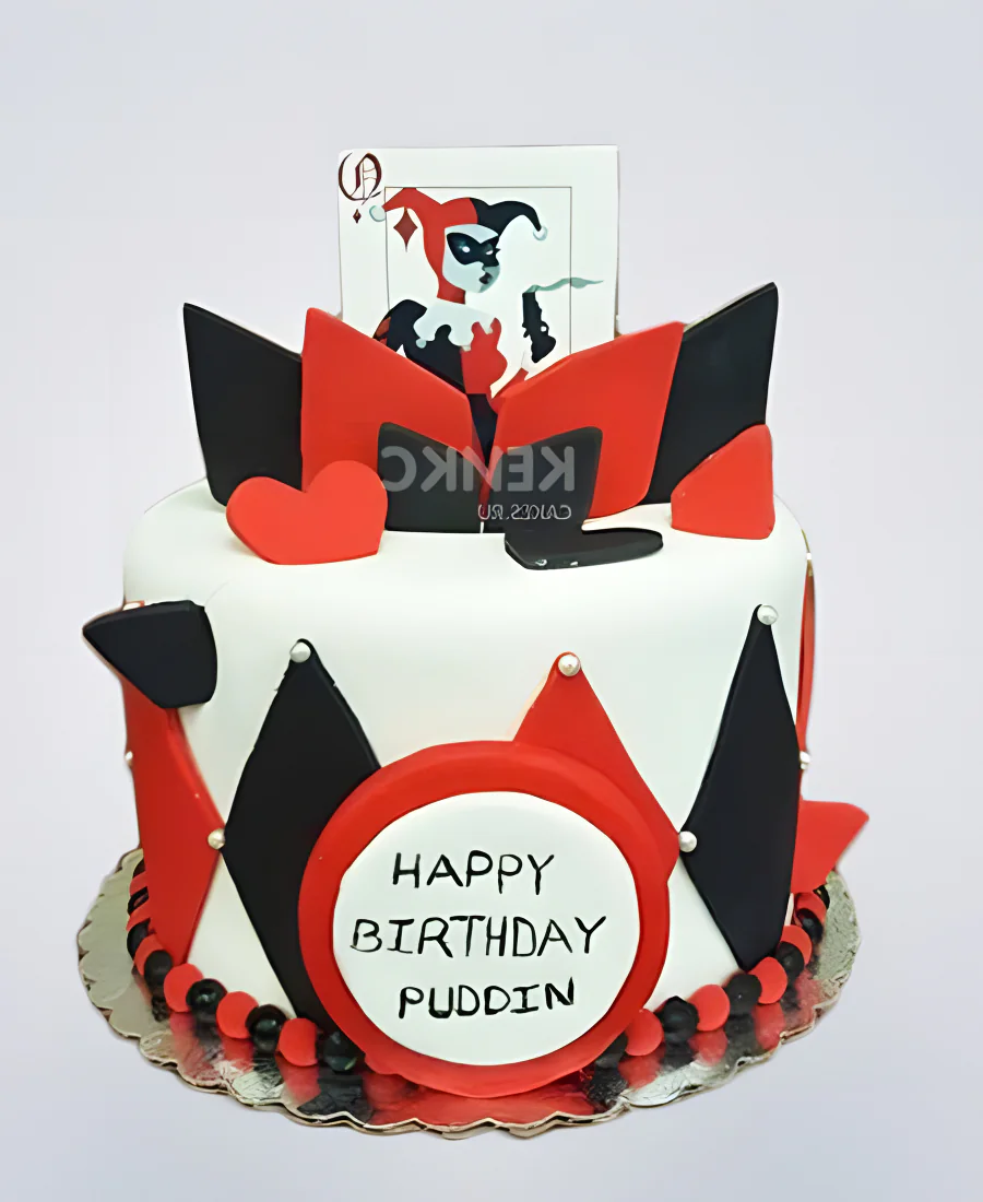 Торт с Харли Квинн из комиксов Фото