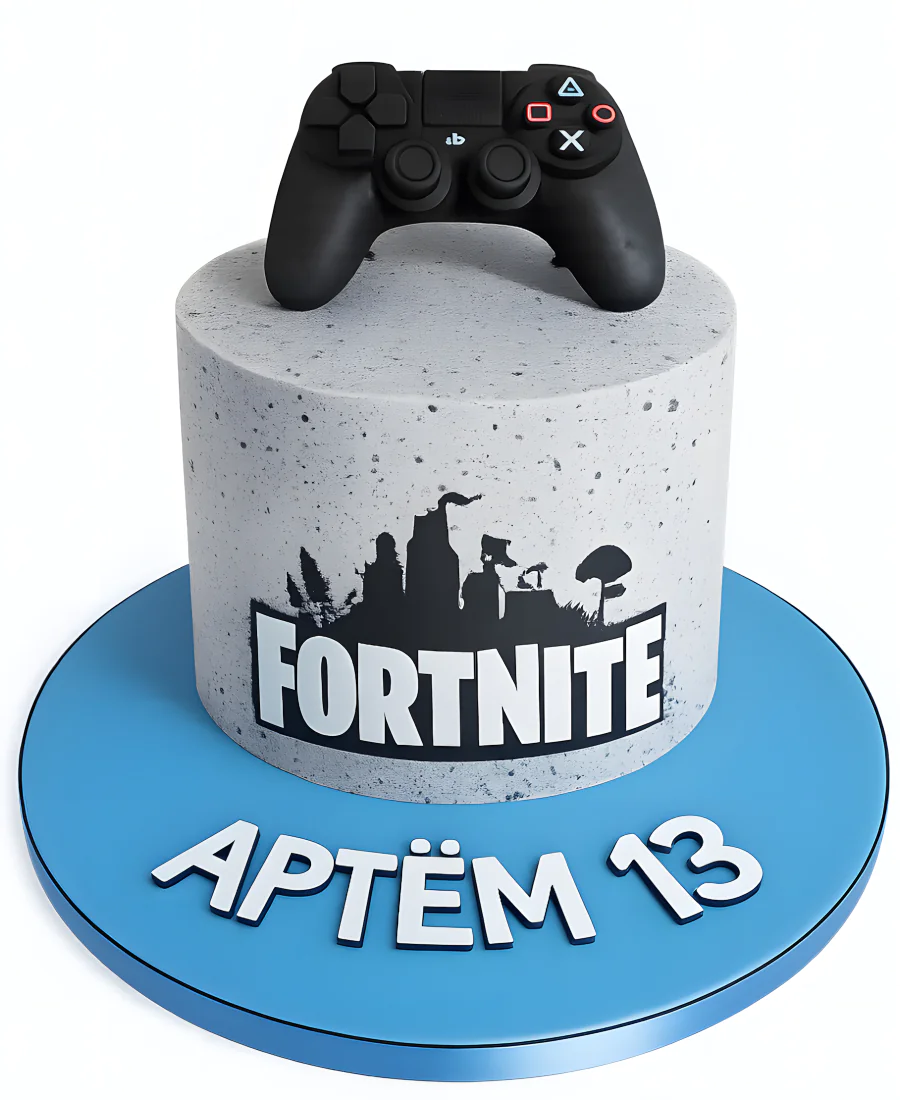 Торт Фортнайт с джойстиком Фото