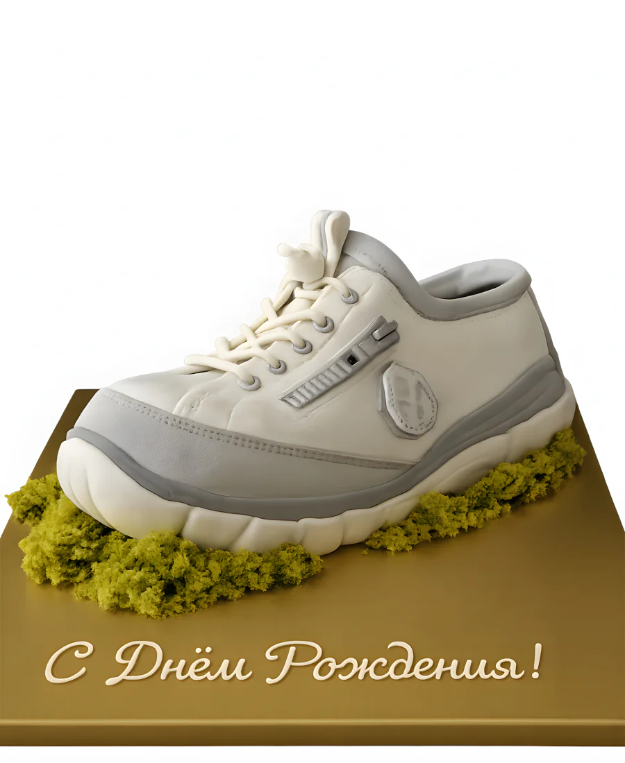 Торт в форме кроссовка для спортсмена Фото