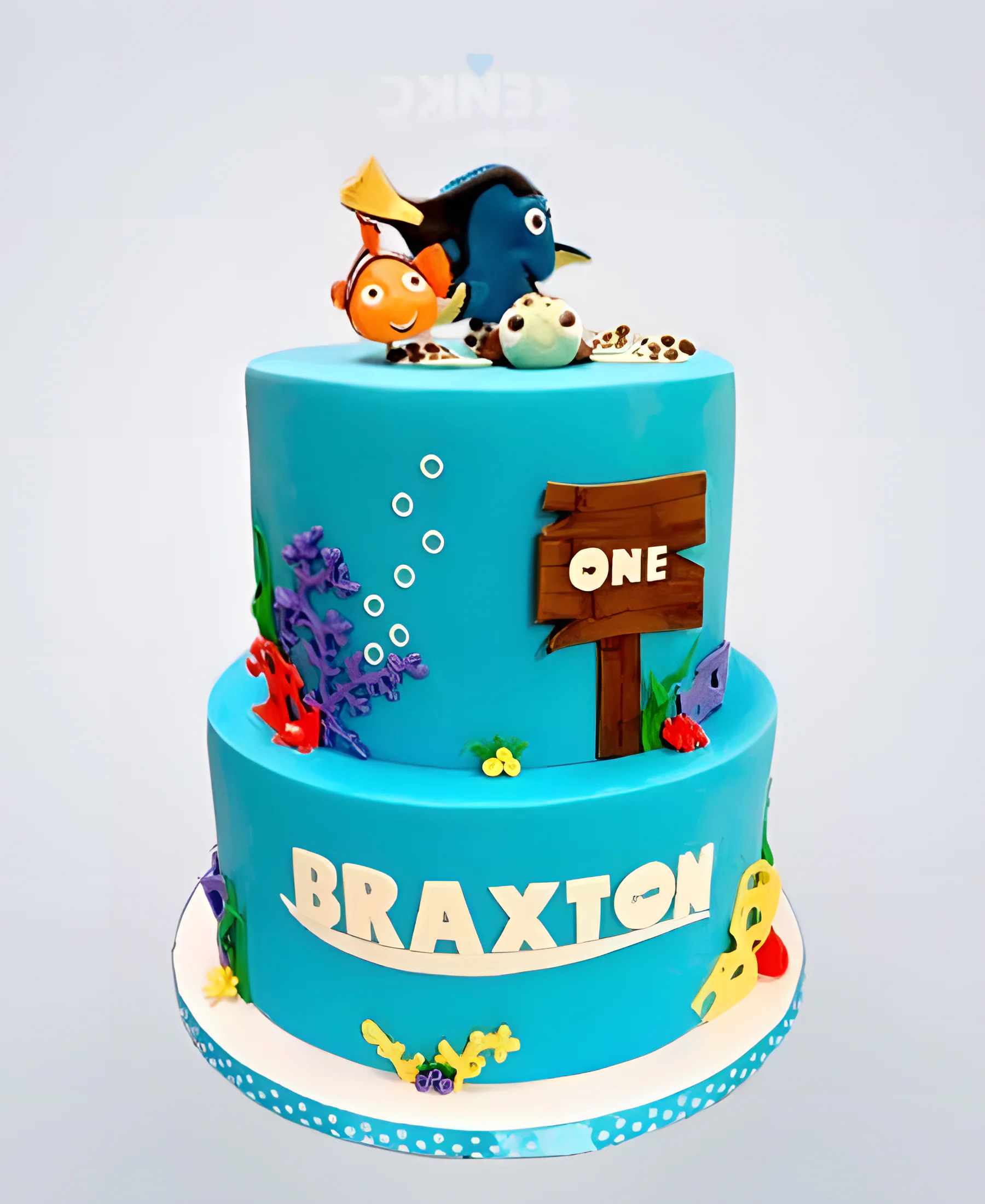 Торт в поисках Немо с фигурками рыбок Фото