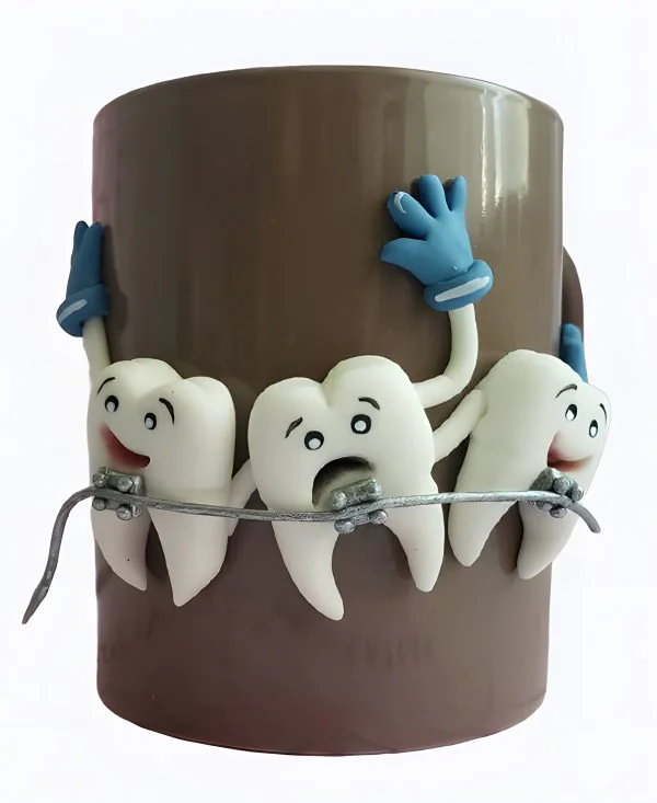 Торт Зубы в брекетах Фото