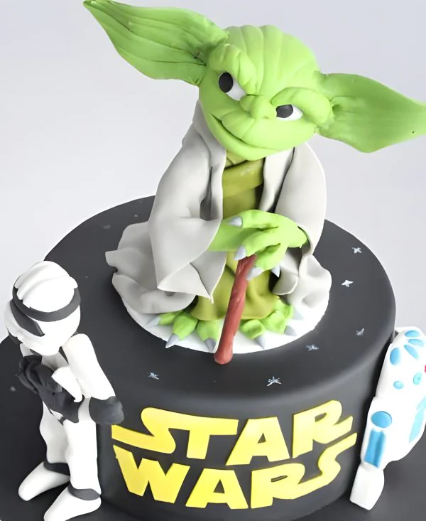 Торт Звездные войны мастер Йода Фото
