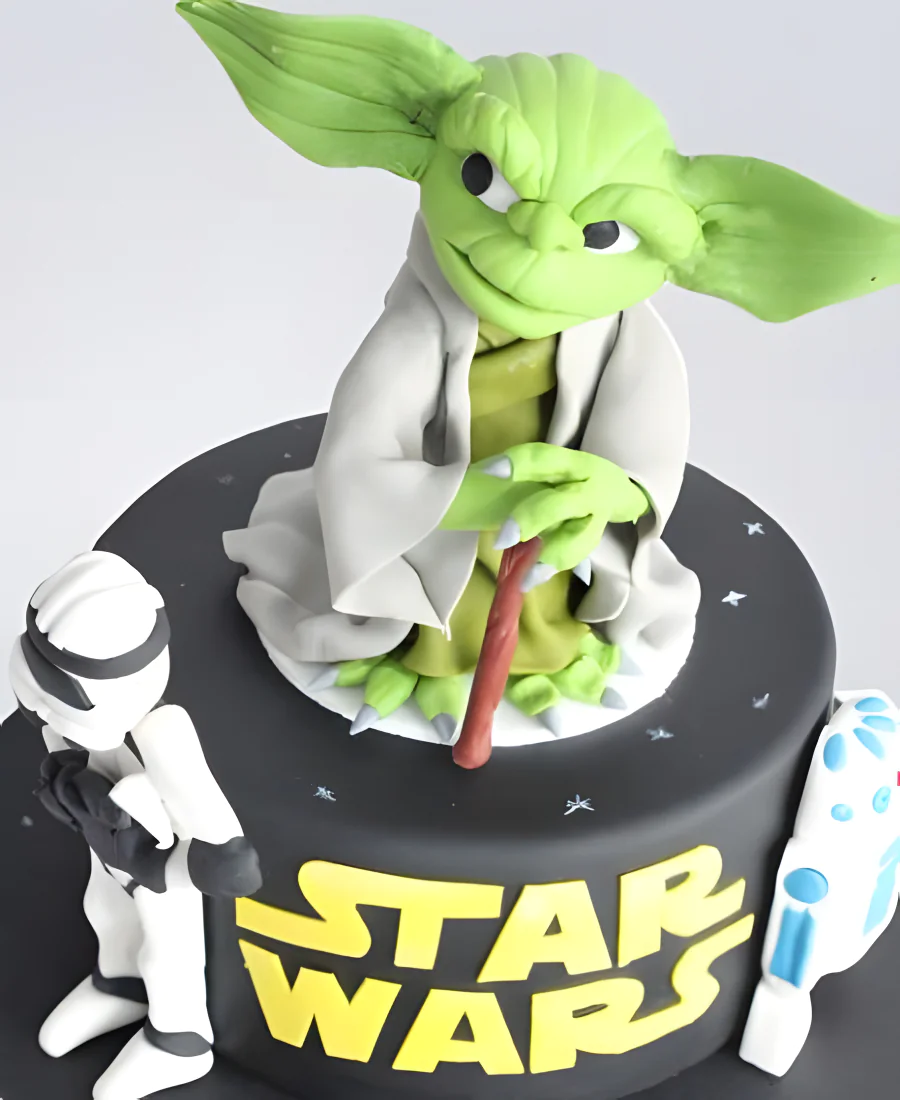 Торт Звездные войны мастер Йода Фото