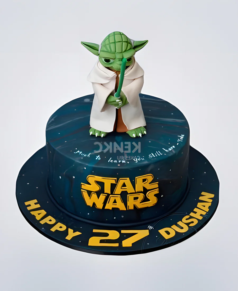 Торт с мастером Йода Фото