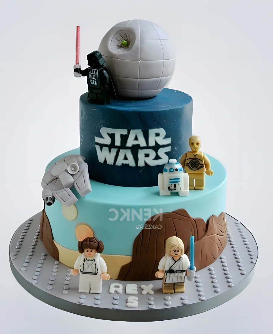 Торт с героями Звёздных войн Фото