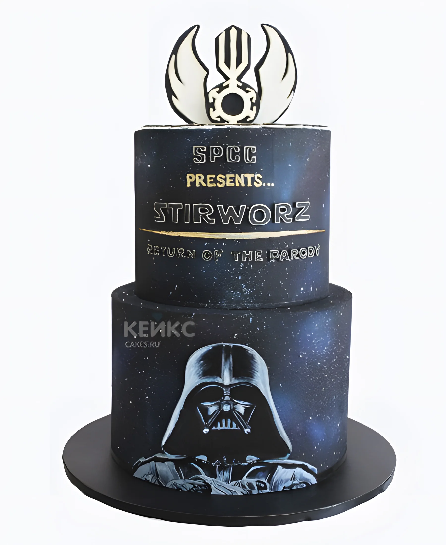 Торт в виде заставки Звездных войн Фото