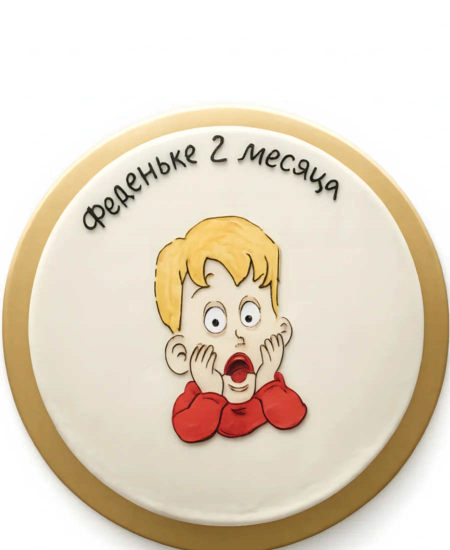 Торт с лицом Кевина Фото