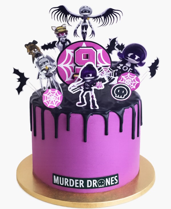 Восхитительный торт по сериалу Murder Drones Фото