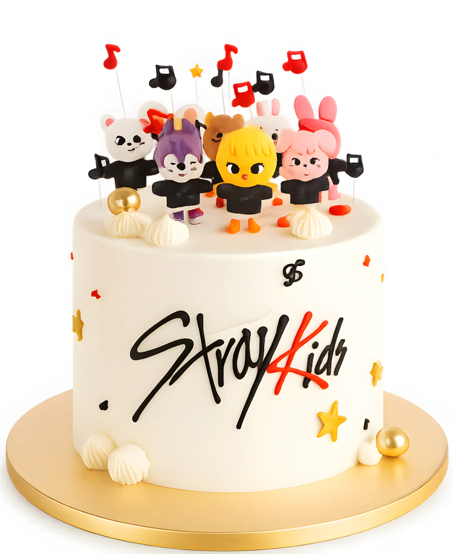 Торт для фанатов кей-поп группы Stray Kids Фото