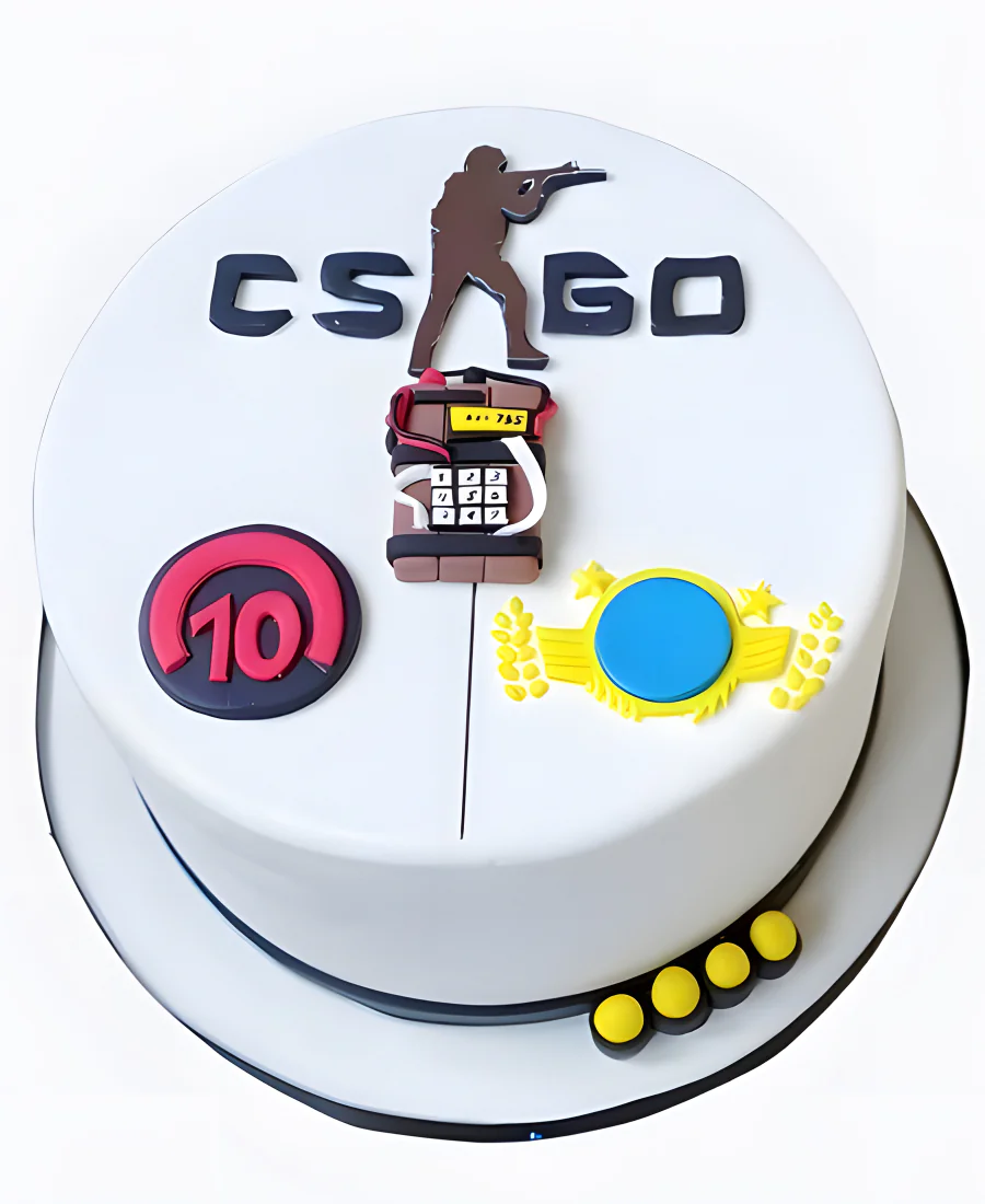 Торт Контр Страйк с бомбой Фото