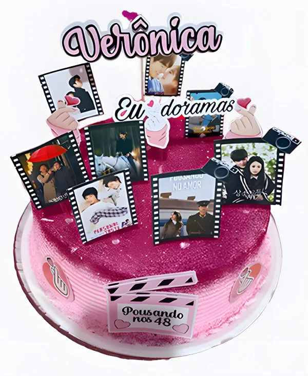 Торт с топперами дорамы Истинная красота Фото