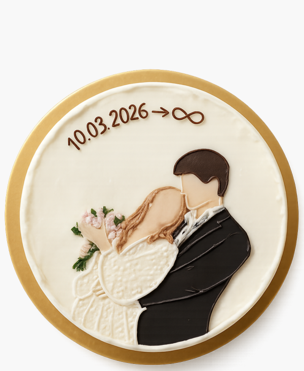 Бенто-торт на день свадьбы Фото