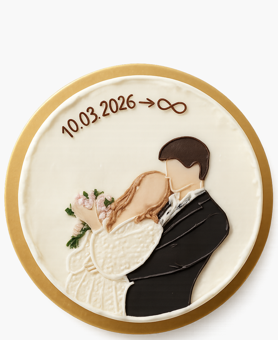 Бенто-торт на день свадьбы Фото