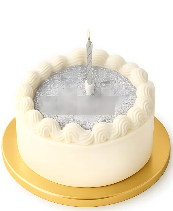 Бенто-торт с блестками Фото